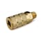 Primefit 6 Ball ARO Coupler Brass 1/4" x 1/4" Male NPT 10PCS AC1414MB6-B10-P - alternate 3